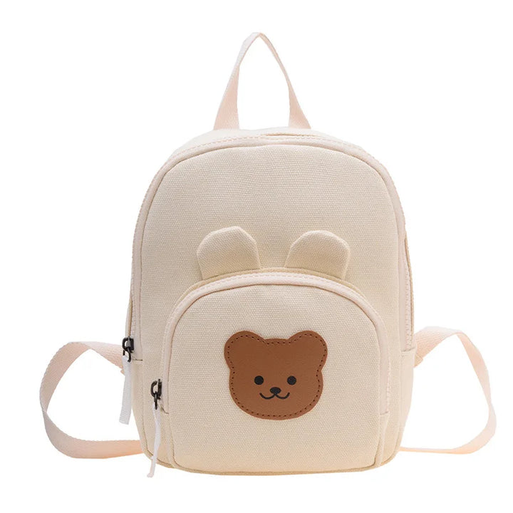 Kids canvas backpack for kindergarten