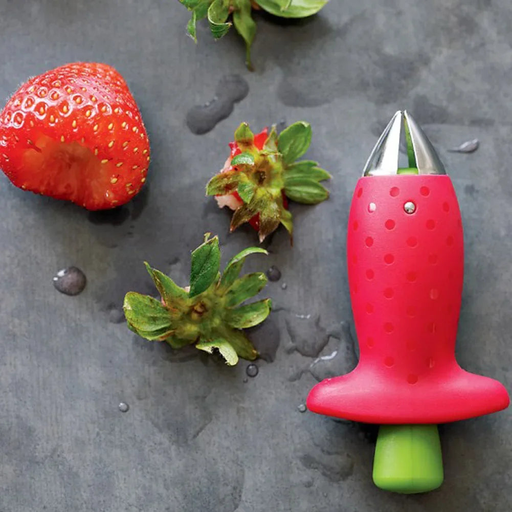 Kitchen accessory for strawberry slicing