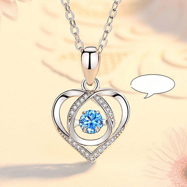 Korean Heart Necklace Jewelry