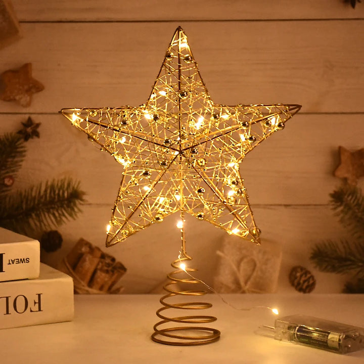 LED Christmas Tree Star Topper Ornament 