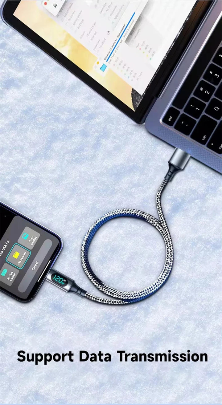 LED Display 100W USB-C Charger for Samsung

