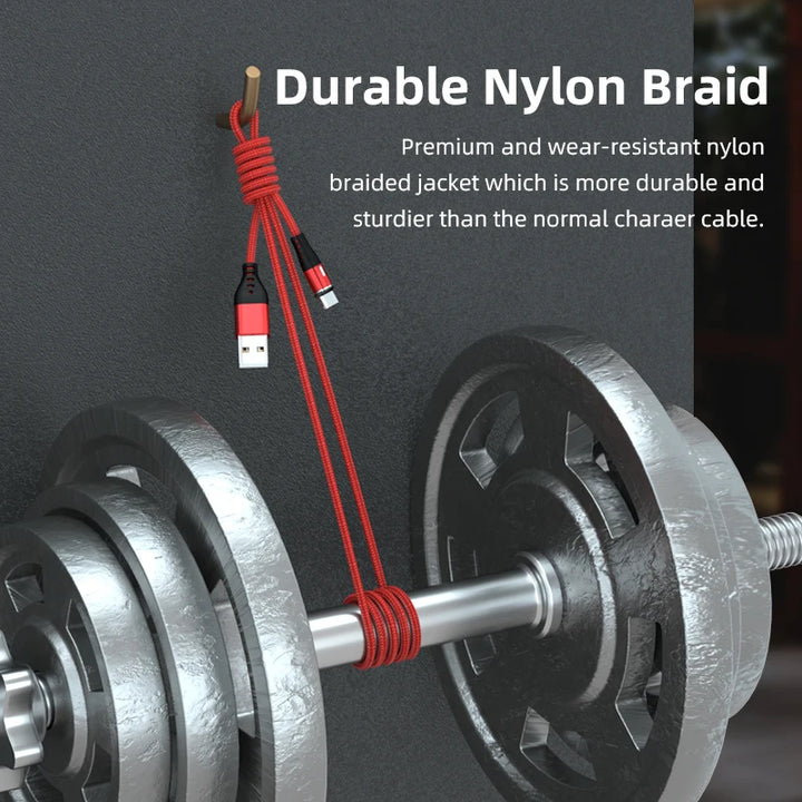 LED Fast Charger Cable for iPhone, Android

