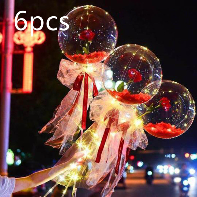 LED Floral Balloon Decor