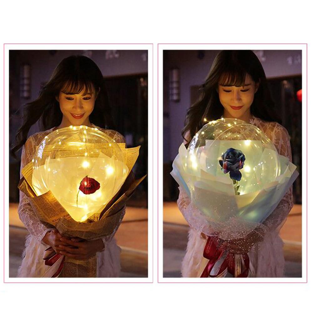 LED Flower Balloon Rose