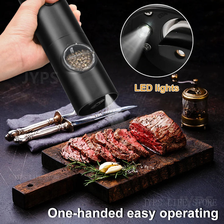 LED Light Salt Pepper Grinder
