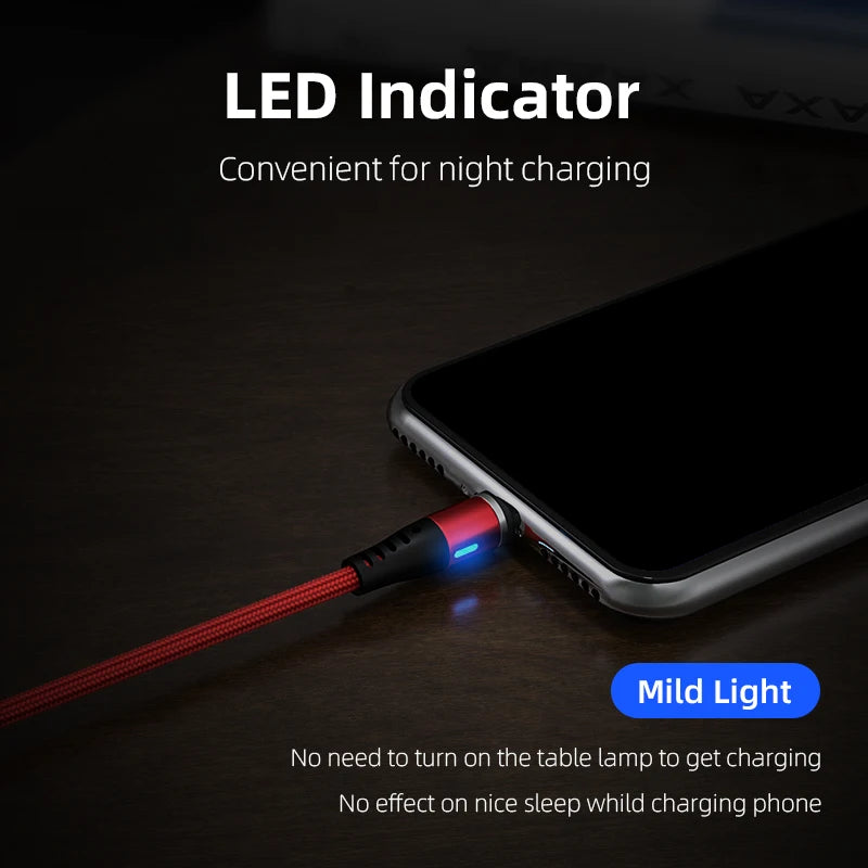 LED Magnetic Charger for Micro USB, Type-C, iPhone

