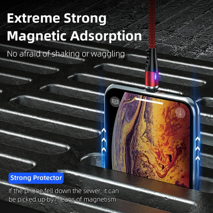 LED Magnetic Fast Charger for iPhone, Type-C

