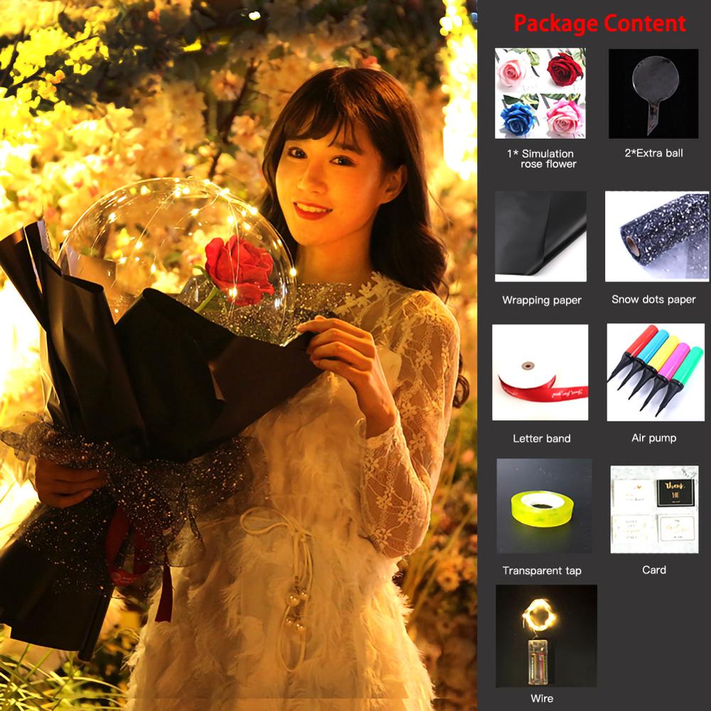 LED Rose Bobo Balloon