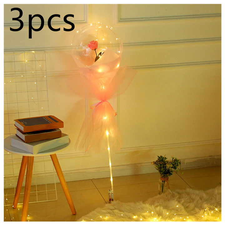 LED Rose Celebration Balloon