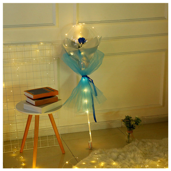 LED Rose Decoration Balloon