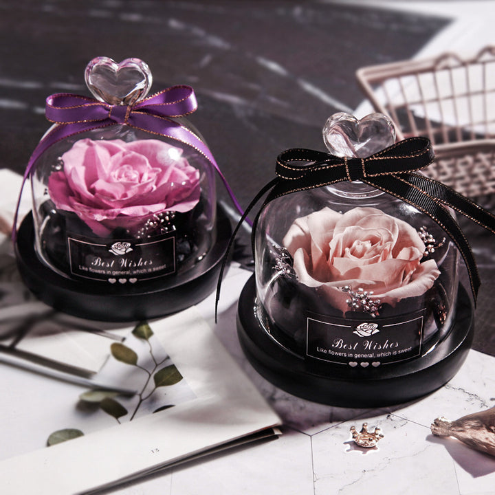 LED Rose Glass