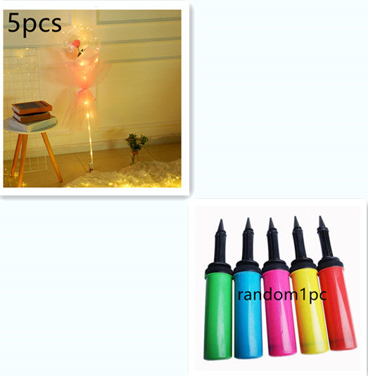 LED Rose Wedding Balloon