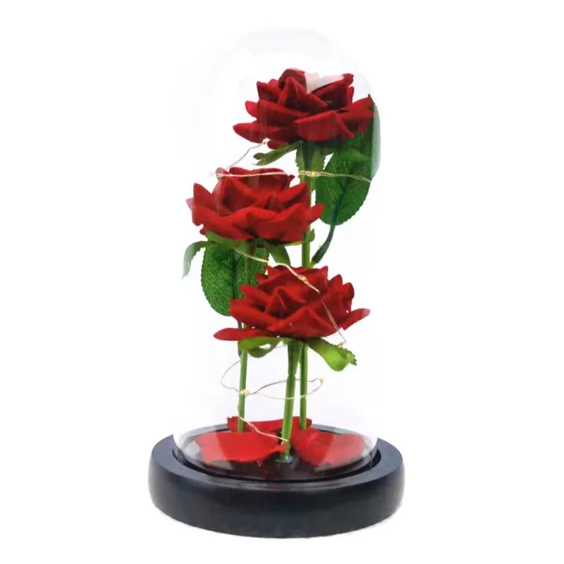 LED artificial flower gift for her