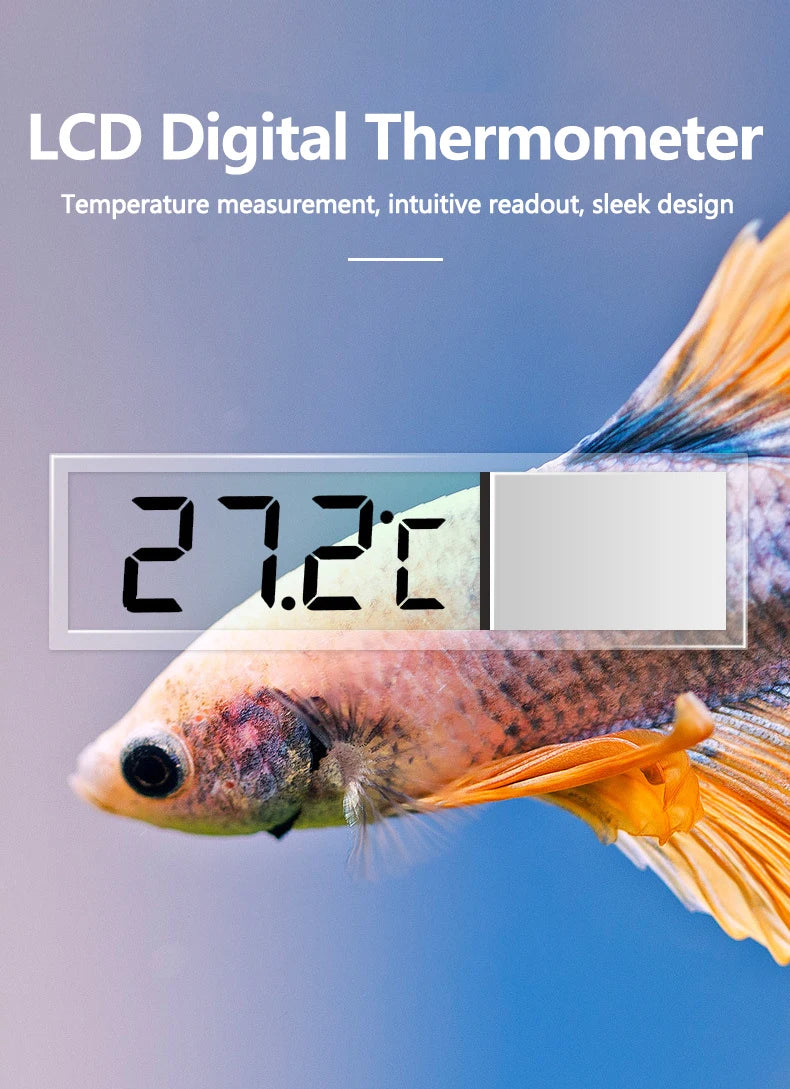 LED display aquarium temperature gauge