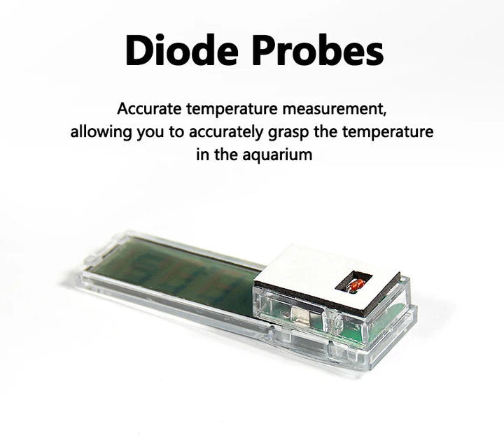 LED electronic temperature gauge for aquariums