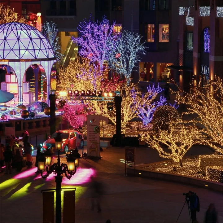 LED garland lights for Christmas celebrations