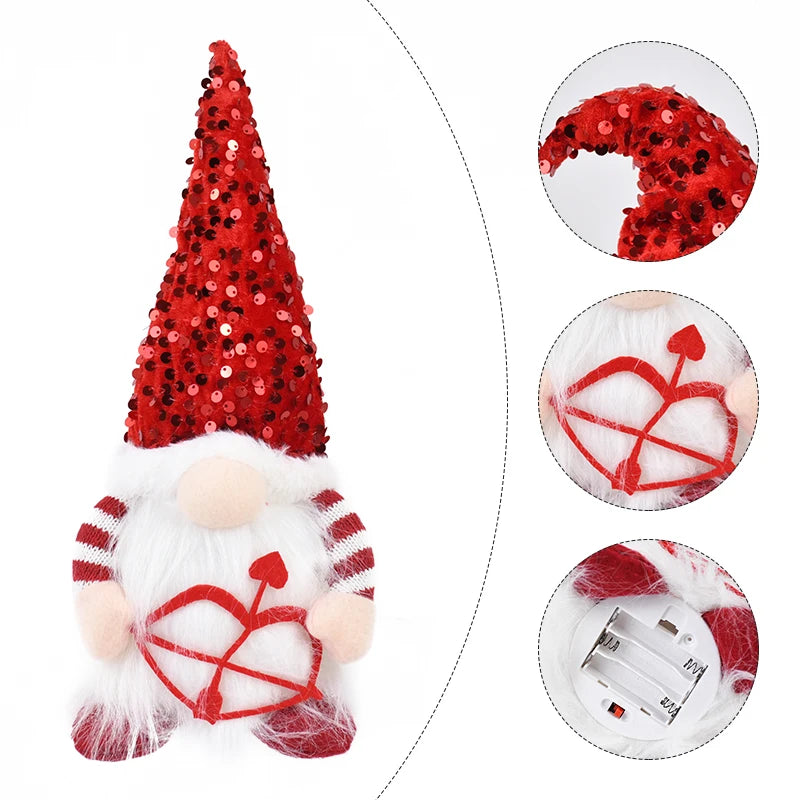 LED light-up gnome plush toy