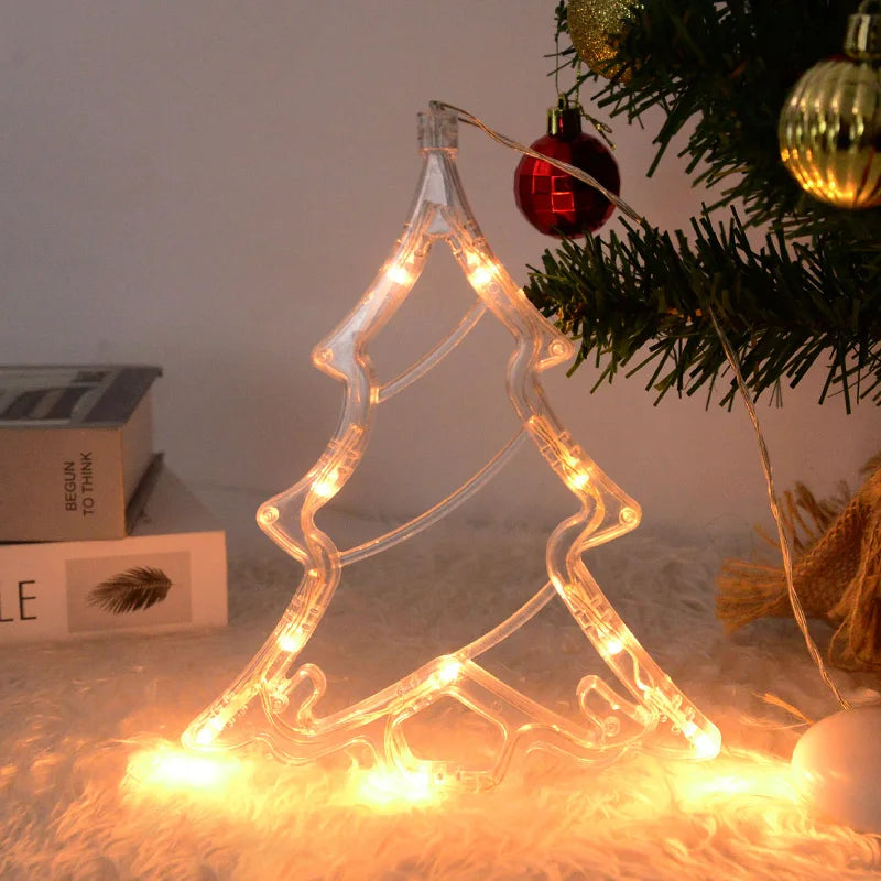 LED lights with Christmas tree designs