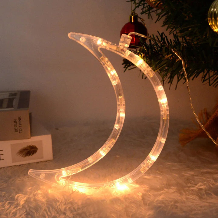 LED lights with half moon designs