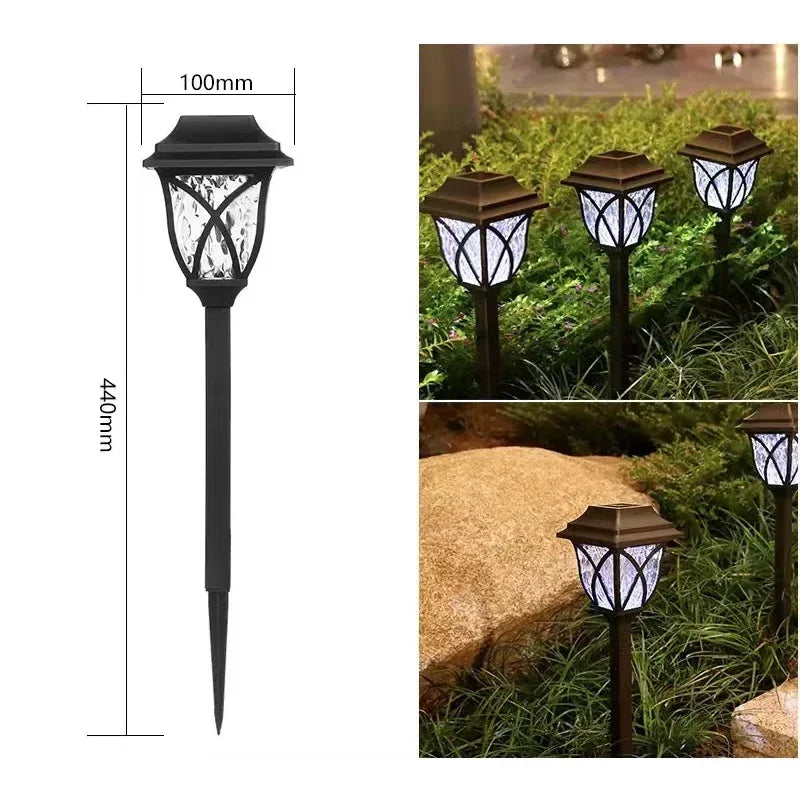 LED solar lighting for garden paths 