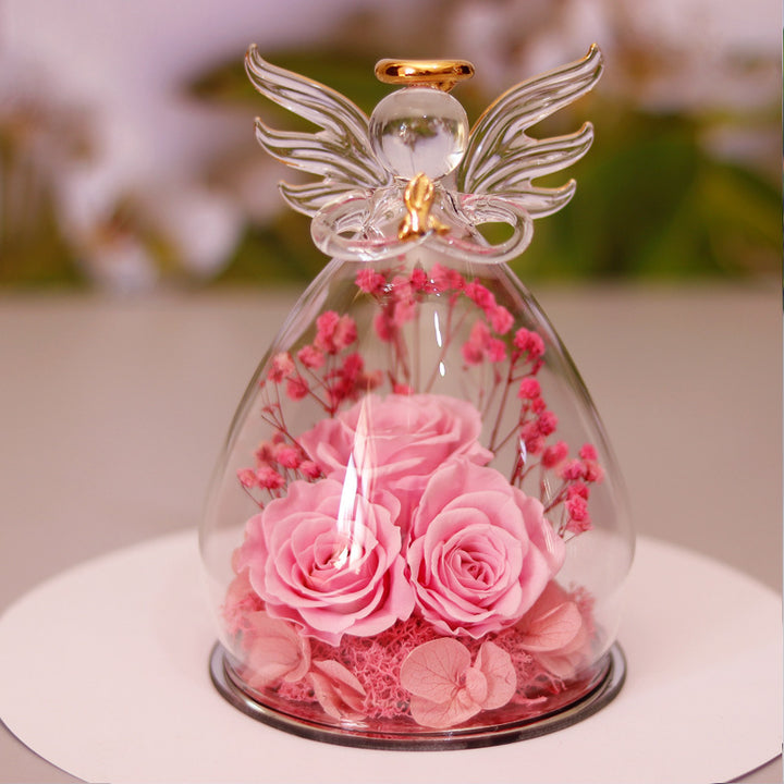 Large Angel Pink Flower Gift Box