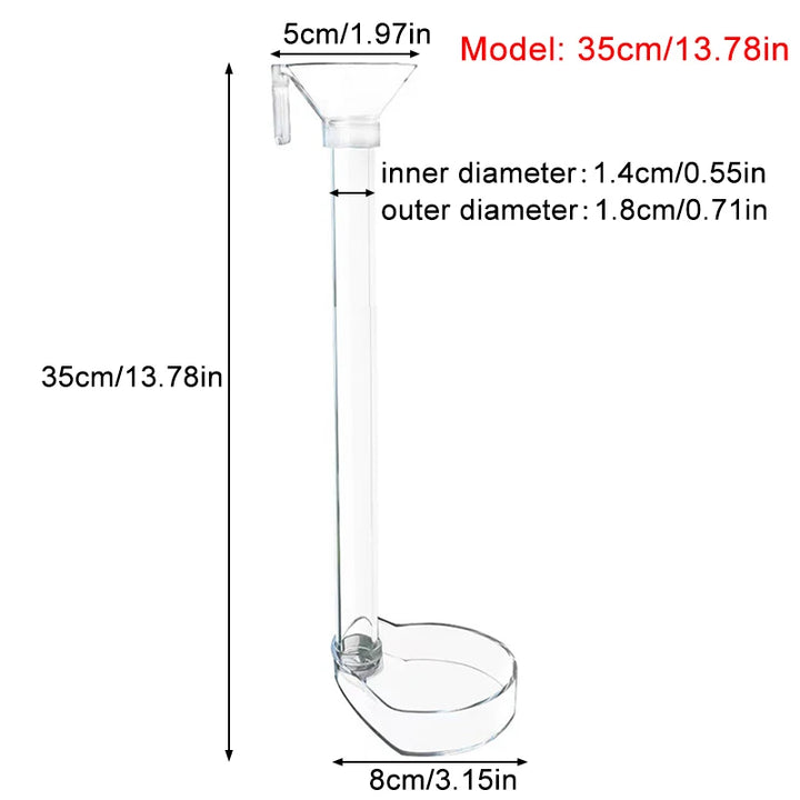 Large capacity aquarium food dispenser