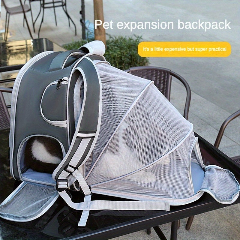Large capacity pet travel backpack