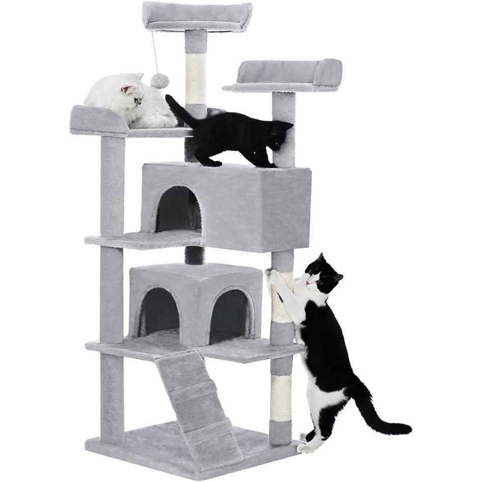 Large cat tree for indoor climbing