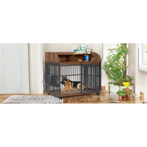 Large dog kennel