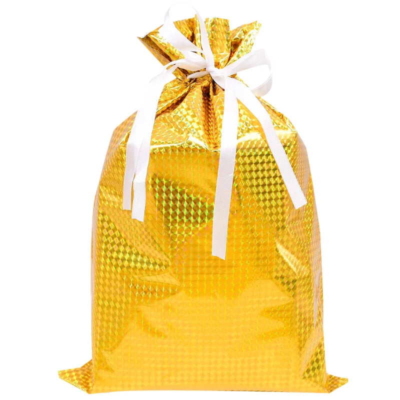 Large gold gift bags for holidays