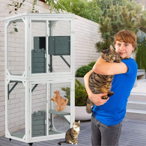 Large indoor climbing frame for cats