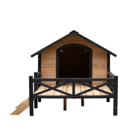 Large pet kennel wooden cabin