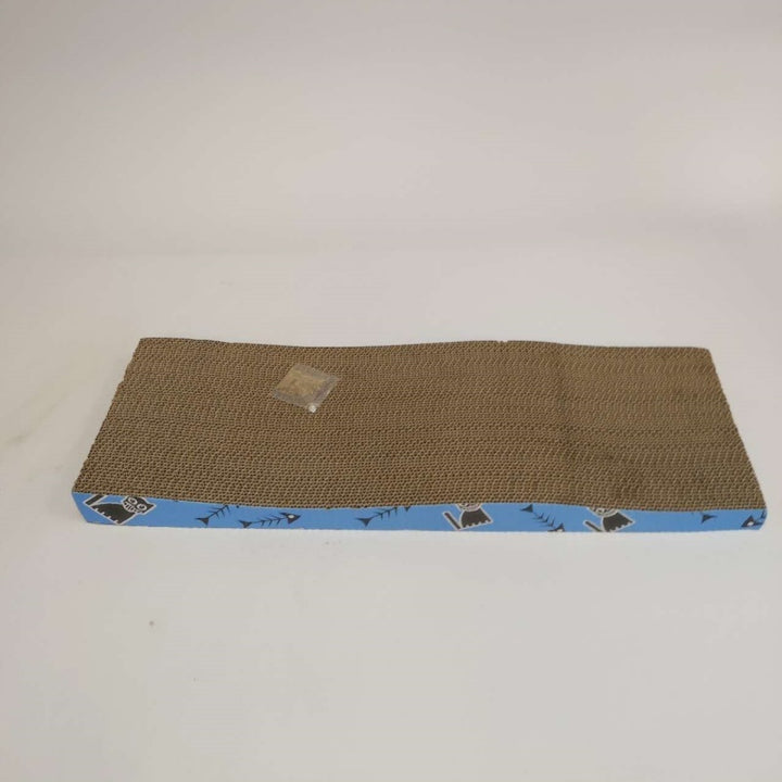 Large wavy scratcher for pet cats
