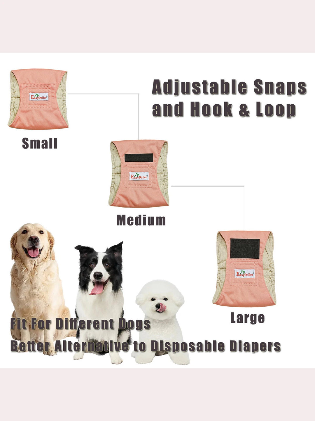 Leak-Proof Diaper for Male Dogs
