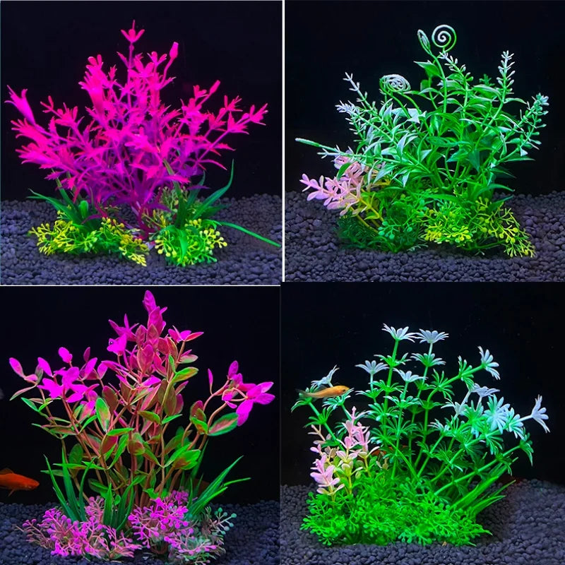 Lifelike aquarium plant for aquatic landscapes.