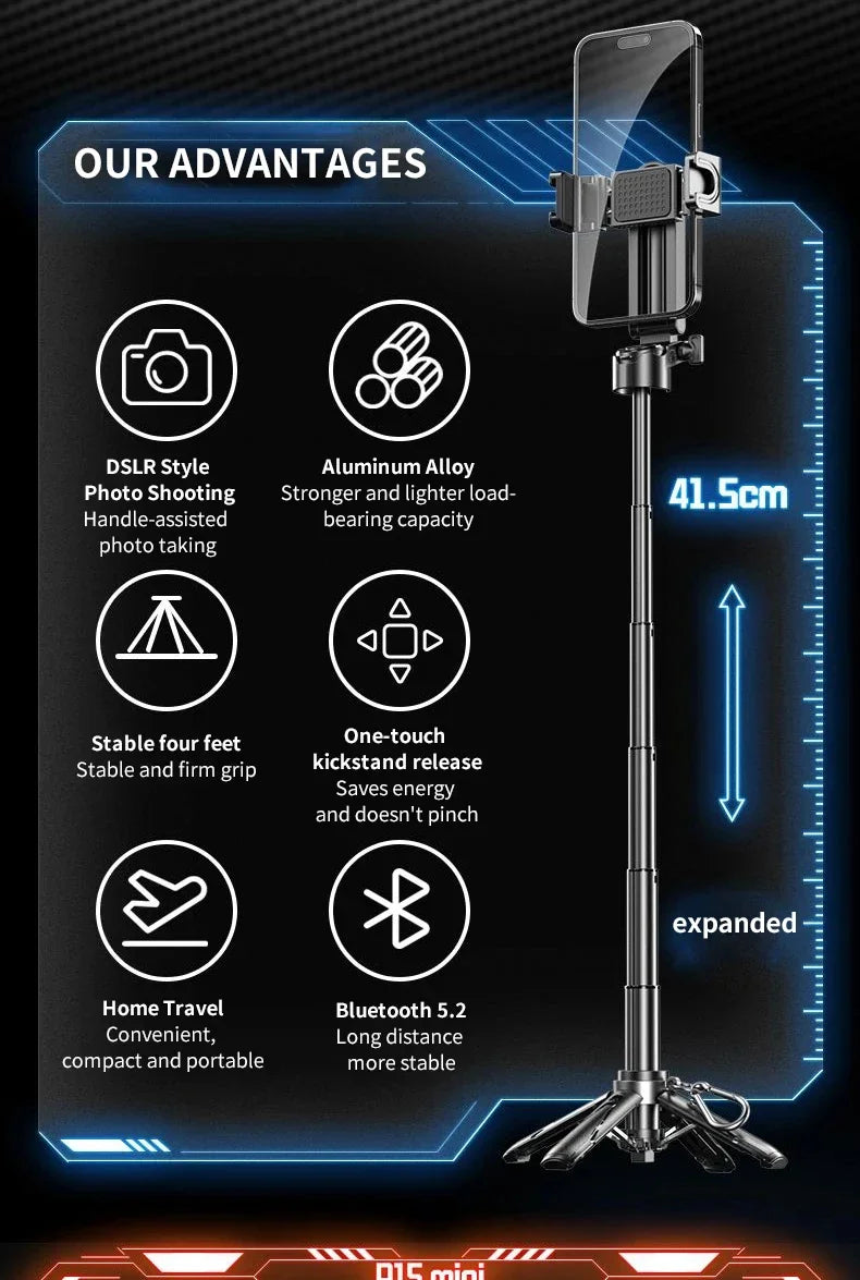 Lightweight Selfie Stick Tripod