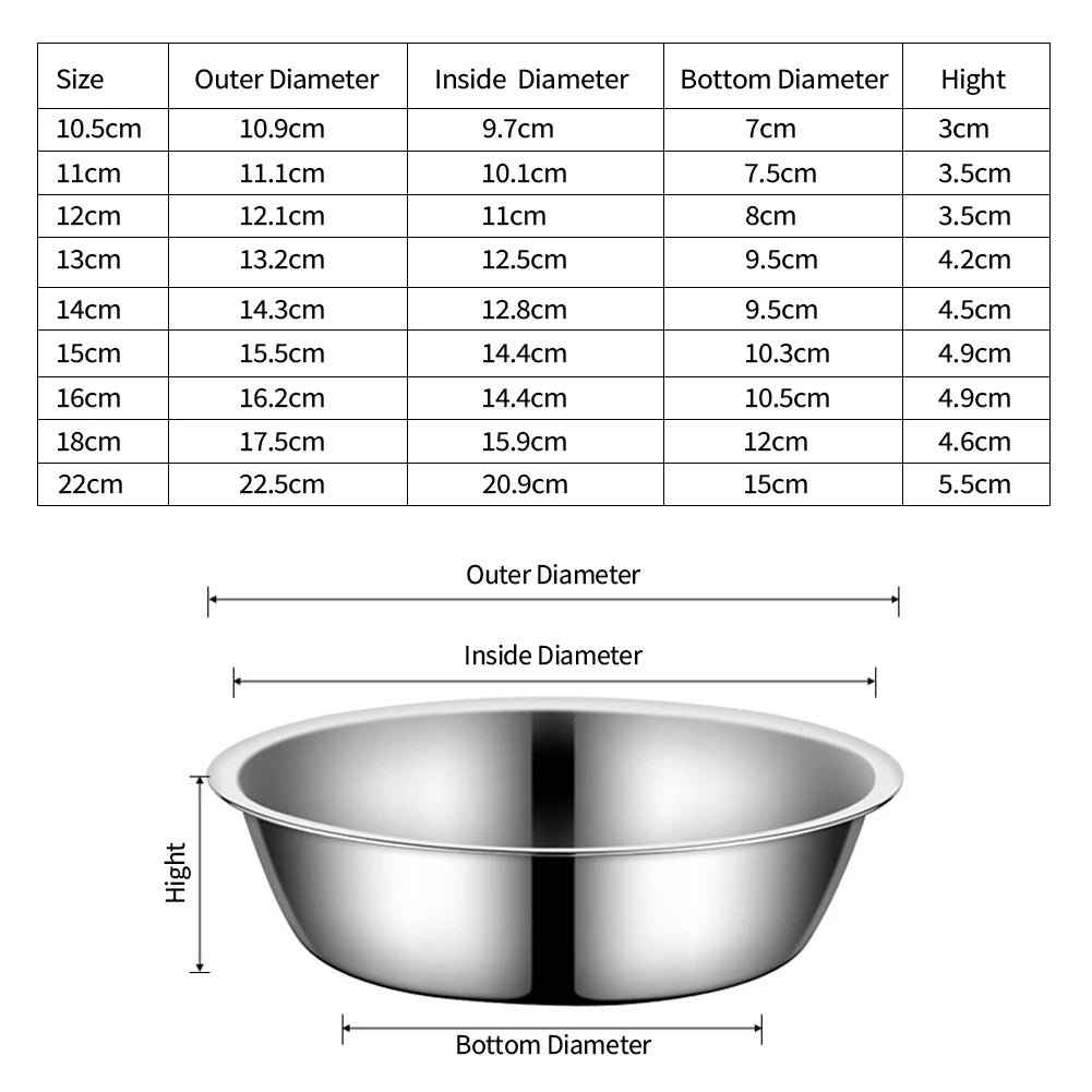 Lightweight Stainless Pet Bowl