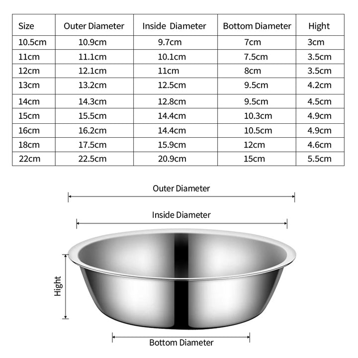 Lightweight Stainless Pet Bowl