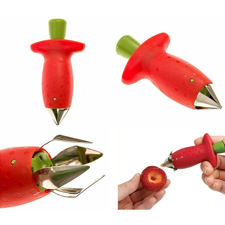 Lightweight strawberry slicer corer