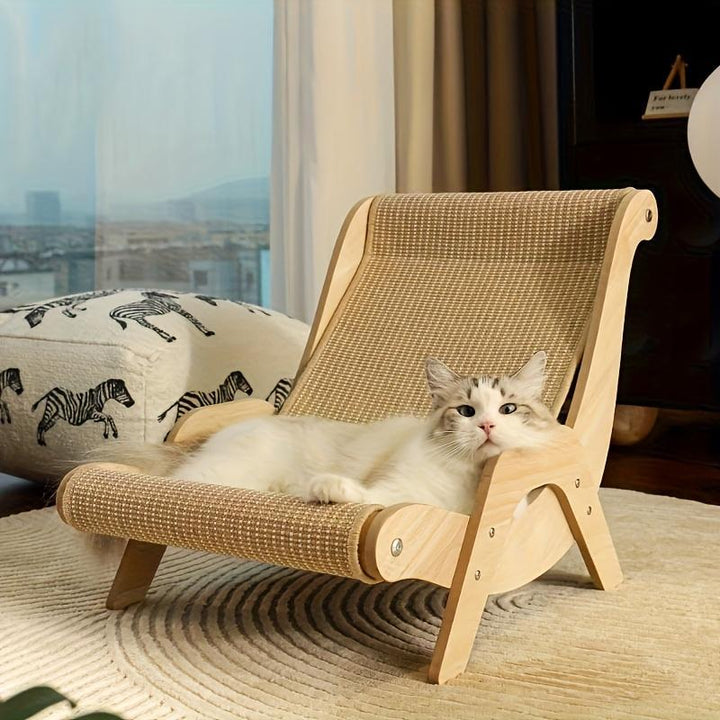 Linen rope cat rest chair