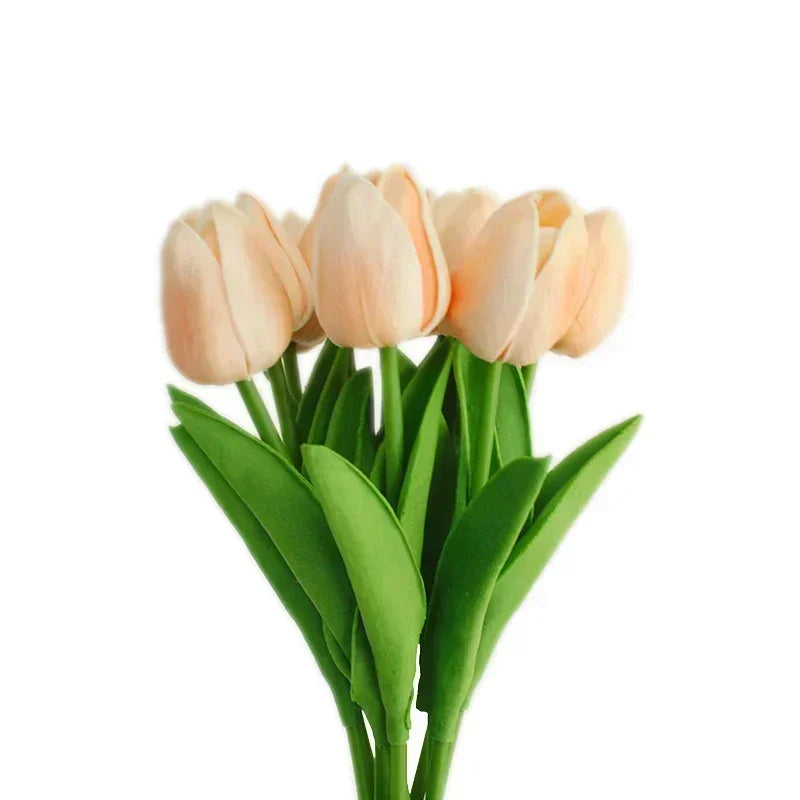 Long-stem artificial tulips for vases