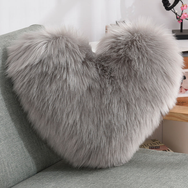 Long Plush Heart Pillow