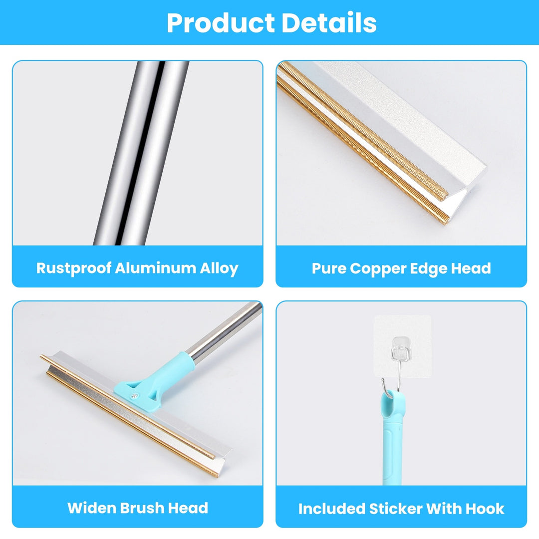 Long handle pet hair rake