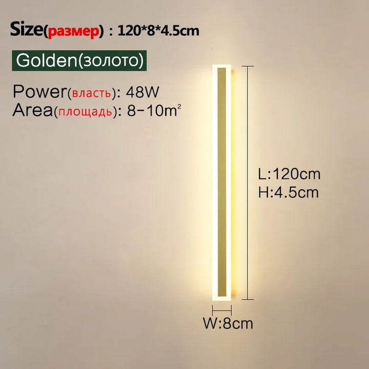 Long strip LED light for porch decor