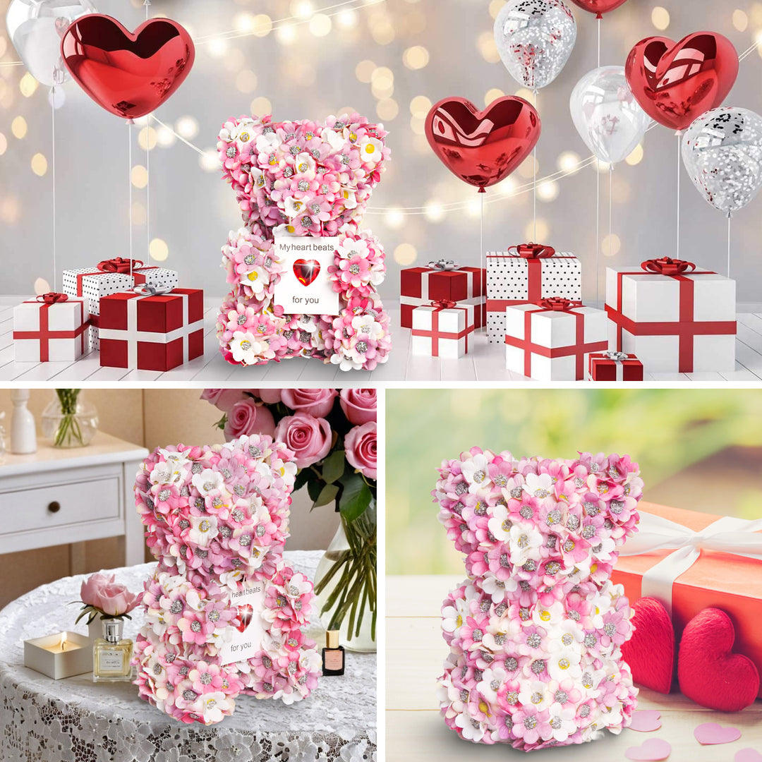 Love Theme Rose Bear