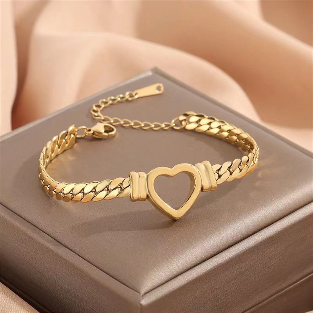 Love chain jewelry titanium steel
