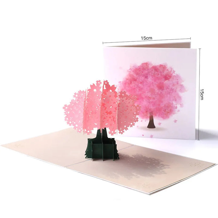 Love greeting card with intricate pop-up details