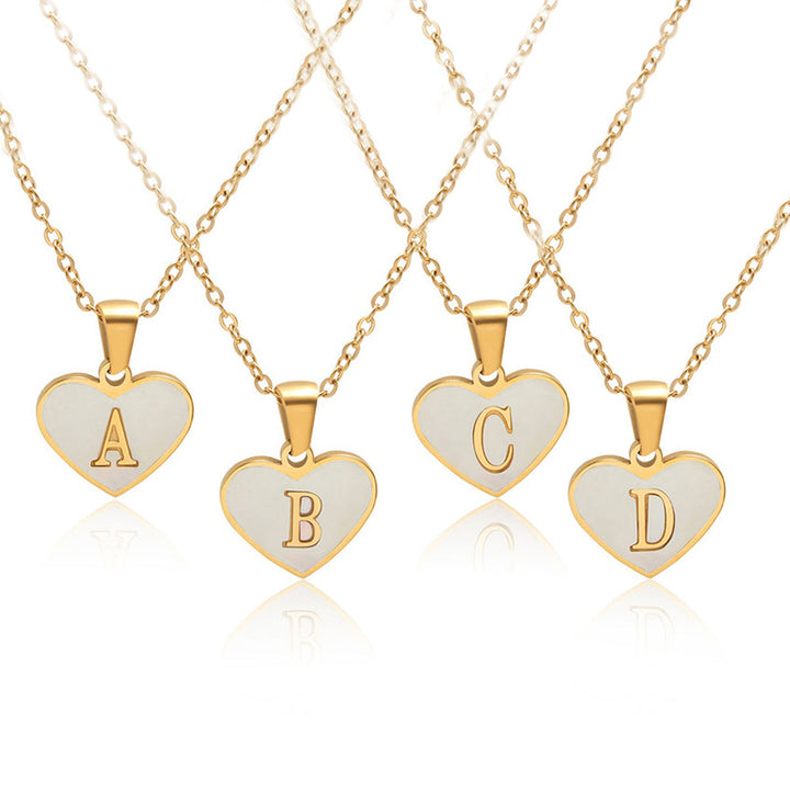 Love letter heart-shaped chain necklace