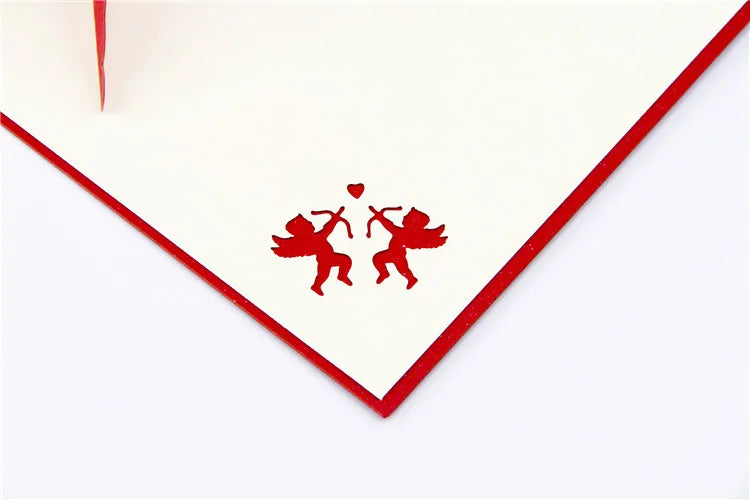 Love story pop-up paper craft card