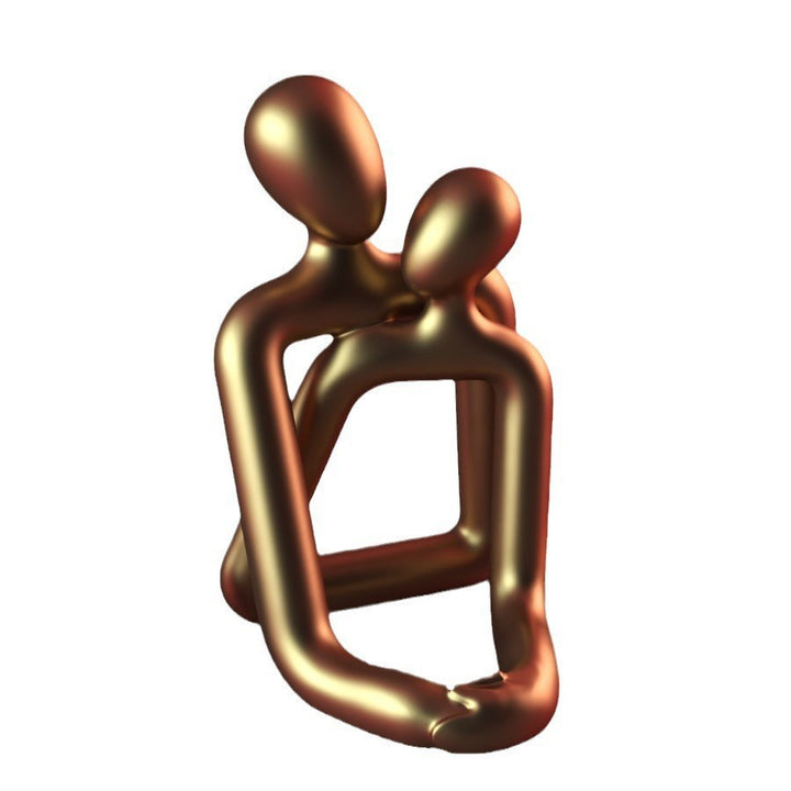 Loving couple tabletop sculpture